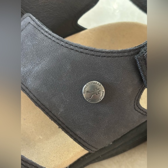 KURU Coda Muse Sandals Shoes Womens Size 9 Jet Black Strappy Comfort Walking - Picture 9 of 11